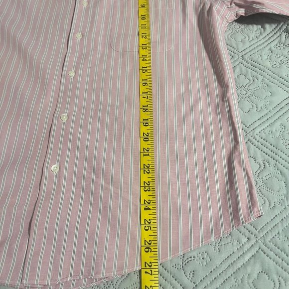 Nordstrom Men's Shop Trim fit Non Iron Long Sleeve Button Down Shirt Size 16 - Picture 9 of 9